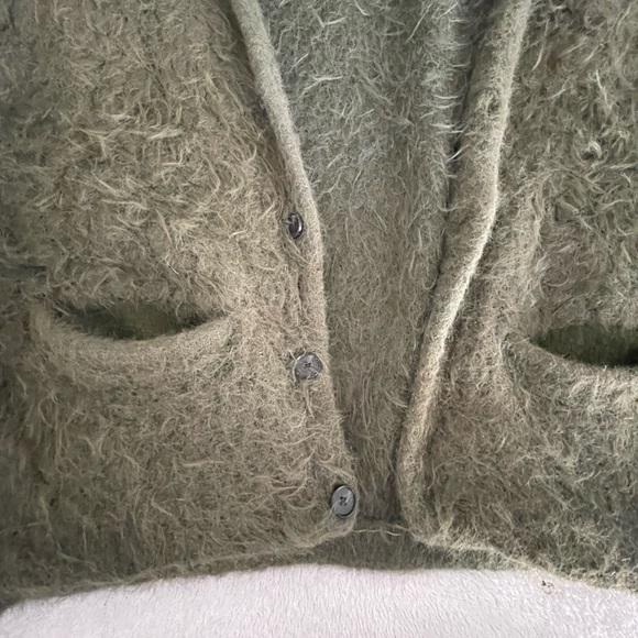 grunge cobain-esq number nine cardigan cropped but temporary stitch - Picture 4 of 5